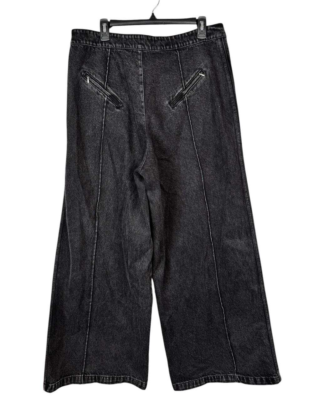 adidas Black Wide Leg Jeans 35” - Picture 5 of 11